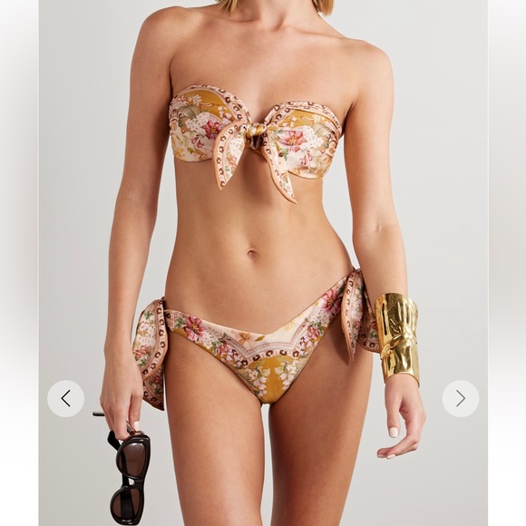 Zimmermann Floral Scarf Tie Wylie Bikini - Picture 7 of 7